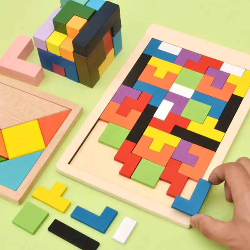 Colorful 3D Puzzle Game