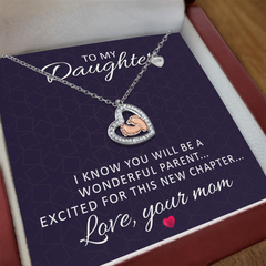 To My Daughter-Love Your Mom- pendant