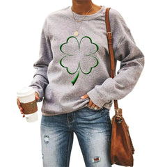 YOPLANET Womens St Patricks Day Sweatshirt Shamrock Irish Sweater Saint Patricks Shirts Outfits Long Sleeve Pullover Tops